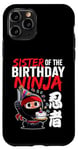 Coque pour iPhone 11 Pro Ninja, thème japonais pour sœur de l'anniversaire