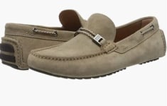 Hugo Boss men's Driver_Mocc_sdhwlc moccasins size UK 11.5 Made in Italy, leather