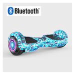 Hoverboard Self Balancing Hoverboard For Kids And Adults，Luminous wheels，Connect Bluetooth to play music，Can Load 130KG, Maximum Speed 20KM/H, Maximum Mileage About 35KM，6.5-inch tire diameter