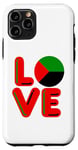 Coque pour iPhone 11 Pro LOVE – Drapeau Martinique (rouge, noir et vert)