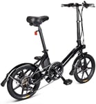 PARTAS Sightseeing/Commuting Tool - 16-In Folding Electric Bike, Built-In 7.8AH Lithium Battery 250W High Brush Motor, Three Riding Methods Are Suitable For Outdoor Riding Or Commuting