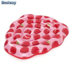 Inflatable Giant Raspberry Swimming Pool Floating Air Lounger Bed Beach Floater