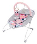 LADIDA Grey & Floral Baby Bouncer Vibration Mode Calming Music &Toys  Sakura 147
