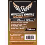 (65x100 mm) Mayday Games Card Sleeves - Magnum Ultra-Fit - Red