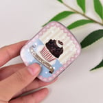 Portable Rectangle Tea Candy Storage Tin Box Lipstick Organizer