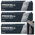 30 x Duracell Procell Constant 9V Alkaline Smoke Alarm MN1604 PP3 Batteries