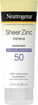 Neutrogena Sheer Zinc Dry Touch Spf#50 Sunscreen 3 Ounce (88Ml)