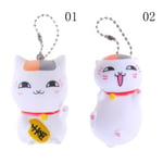 Cute Japanese Cat Vinyl Key Rings Action Figure Kids Toys Keycha 0 01