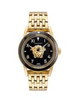 VERSACE V-Palazzo (With Diamonds) Mens Watch Stainless Steel, Gold, Men