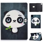 Succtop iPad Pro 11 Inch 2018/2020 Case PU Leather Folio Flip Wallet Stand Cover Auto Sleep/Wake Function Smart Protective Case with Card Slot For Apple iPad Pro 2020/2018 11 Inch Cute Panda