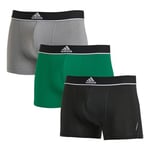 adidas Men's Boxer Shorts (Pack of 3) Comfortable Microfibre Underwear (Sizes S - 3XL), Assorted 75, S