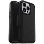 OtterBox iPhone 14 Pro (ONLY) Strada Series Case - SHADOW (Black), Card Holder, Genuine Leather, Pocket-Friendly, Folio Case