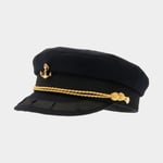 CTH Ericson Skepparmössa Captain Haddock Mariner's Cap Navy Blue, 56