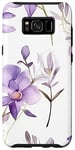 Coque pour Galaxy S8+ Orchidée à motif floral - Orchidée lavande mignonne