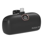 KUULAA 18W 5000mAh bärbar telefonladdare USB-C Powerbank 2 port