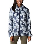 Columbia Women's Flash Forward Windbreaker Shell Jacket, Nocturnal Lakeshore Floral Print, XXL
