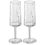 Koziol Champagneglas Club No. 14 100 ml Crystal Clear 2-pack 4429535