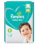 Pampers Baby Dry Ex Large Size 6 Pack of 19