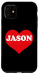 iPhone 11 I Heart Jason, I Love Jason Custom Case