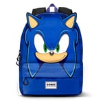 Sonic The Hedgehog - SEGA Sega-Sonic Sight-Sac à Dos HS Heady Fan, Bleu, 31 x 44 cm, Capacité 23 L