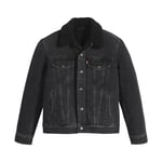 Levi's Women's Plus Size 90s Sherpa Trucker Jacket, Are You Afraid Of The Dark, 3XL