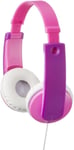 JVC Pink Children Headphones Stereo Soft Ear Pads Adjustable Foldable Brand New