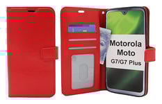 Crazy Horse Wallet Motorola Moto G7 / Moto G7 Plus (Röd)