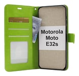 Crazy Horse Wallet Motorola Moto E32s (Grön)
