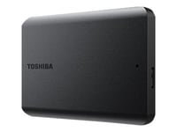 Toshiba Canvio Basics - Hårddisk - 2 TB - extern (bärbar) - 2,5" - USB 3.2 Gen 1 / USB 2.0 - mattsvart