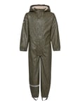 Pu Glitter Rain Suit Teddy Recycled Green Mikk-line