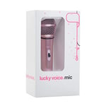 Lucky Voice Karaoke Microphone for Adults & Kids - Rose Gold - Portable Handheld Mic for Karaoke Machines, PA Systems, Speaker Amps - 5m Long Cable