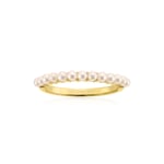 Sif Jakobs Ellera Perla Förgyllt Silver Ring Med Sötvattenspärlor Och Zirconia SJ-R2869-P-YG-H