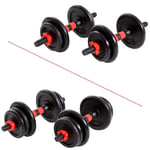 Xn8 Adjustable Dumbbells Set Hand Weight Dumbbells 15kg 20kg For Weight Lifting-Barbell Bench Press Exercise-Fitness-Training-Body Building-Home Gym 15KG