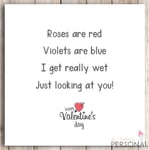 Funny Valentines Day Card for Husband Boyfriend Fiance Valentine's Rude Joke