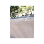 Suinga - Maille de balcon beige 0,9 x 3 m, 100% occultation, Filet Brise Vue Occultant. Comprend une corde et des œillets