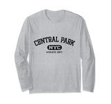 Central Park New York City Soubenir 2000s Y2k era Varsity Long Sleeve T-Shirt
