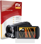 3x Screen Protection Film for Canon Legria (Vixia) HF R306 matt&shockproof
