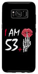 Galaxy S8 I'm 53 plus 1 middle finger Skull funny 54th birthday Women Case