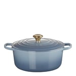 Le Creuset - Signature rund gryte 6,7L chambray/gull