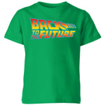 Back To The Future Classic Logo Kids' T-Shirt - Green - 3-4 Years - Green