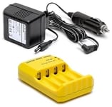 HopWo Batteriladdare för 4x AA / AAA NiMh-batterie