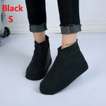 S/m/l Latex Rain Shoes Overshoes Boot Black S