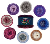 King Cole Carousel Chunky Knitting Wool Tweed Effect Cake Yarn 200g With Pattern