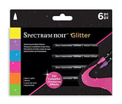 Spectrum Noir Glitter Markers 6 Pack - Neon Lights - Colour: Neon