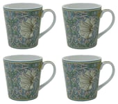 Leonardo Collection Set of 4 China Pimpernel Coffee Tea Mugs William Morris Mugs