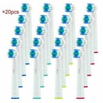 20 Pcs Electric Toothbrush Replacement Heads Compatible With Oral B Braun Models