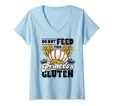 Womens Celiac Disease Do Not Feed This Princess Gluten Free Funny V-Neck T-Shirt