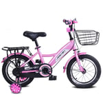 JACK'S CAT 12-18 inch Kids Bike with Training Wheels,Ages 2-9 Years Old Girls & Boys Children Bicycle, Toddler Kids Bicycle,Pink,18