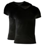 Gant 2P Basic V-Neck T-Shirt Svart bomull X-Large Herr