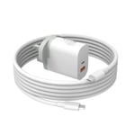 Superer 30W Fast Charger Fit for MacBook Air 2020-2019-2018 M1 13inch Retina Chip Type C Quick USB-C Plug with 1.8m Cable